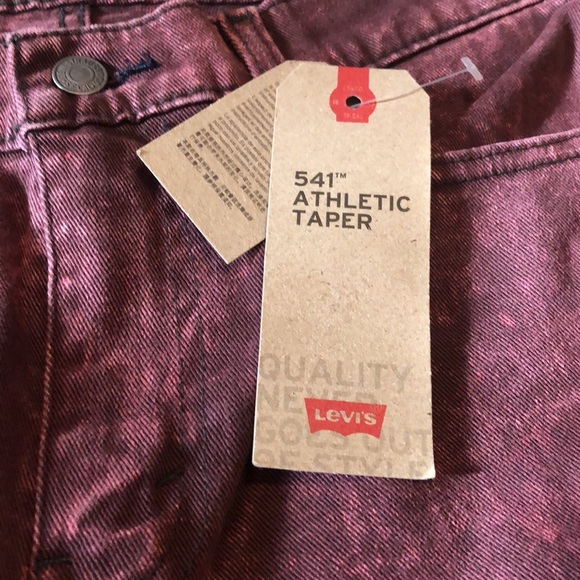 NWT LEVI’S 541 ATHLETIC TAPER STRETCH ROSE JEANS - Picture 4 of 6